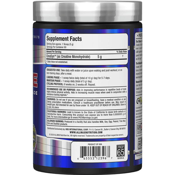 Allmax Creatine Monohydrate 400g