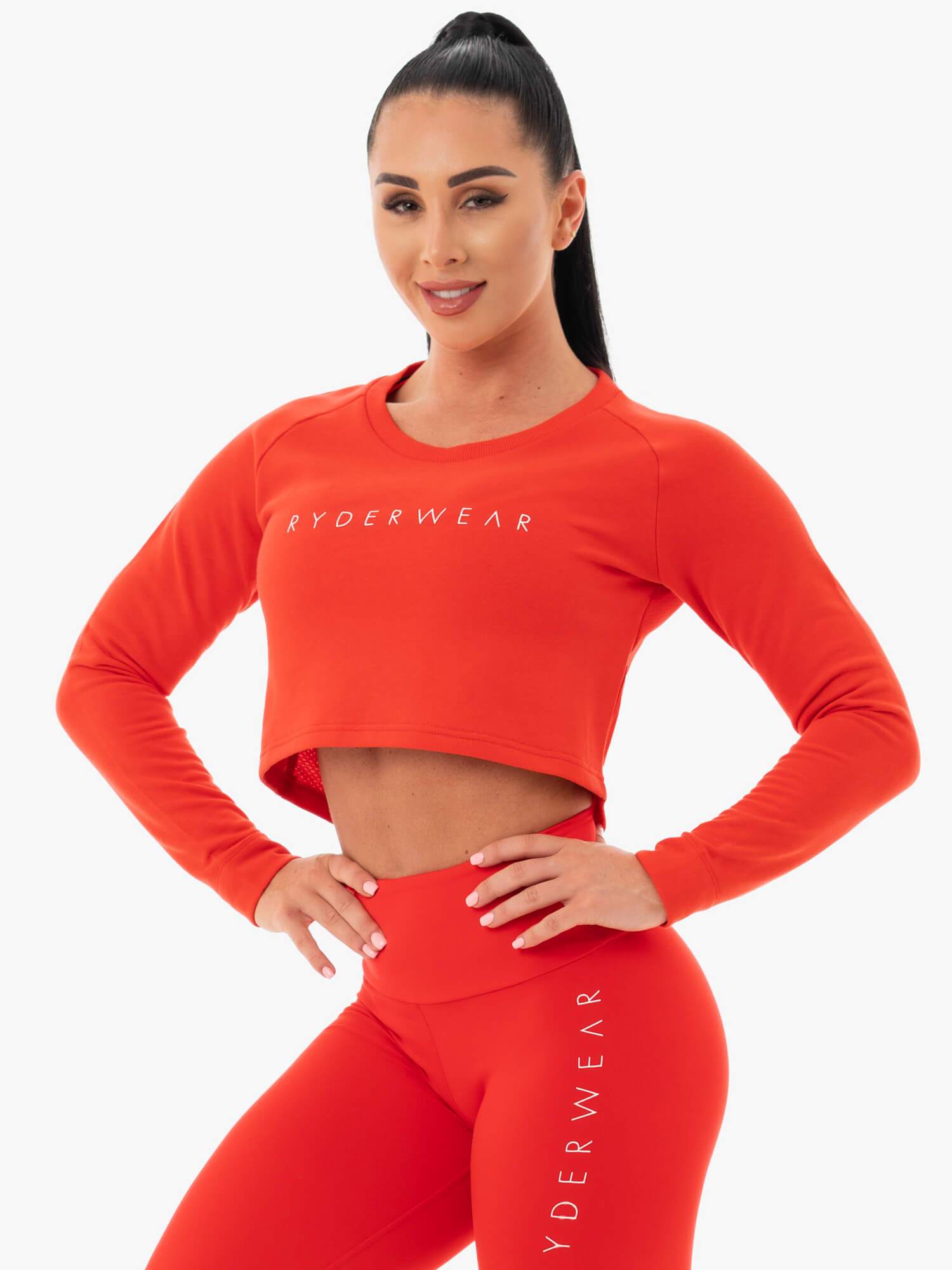 Ryderwear Staples Cropped Sweater Red