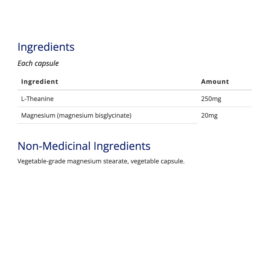 CanPrev - L-Theanine + Magnesium - 90 Vcaps