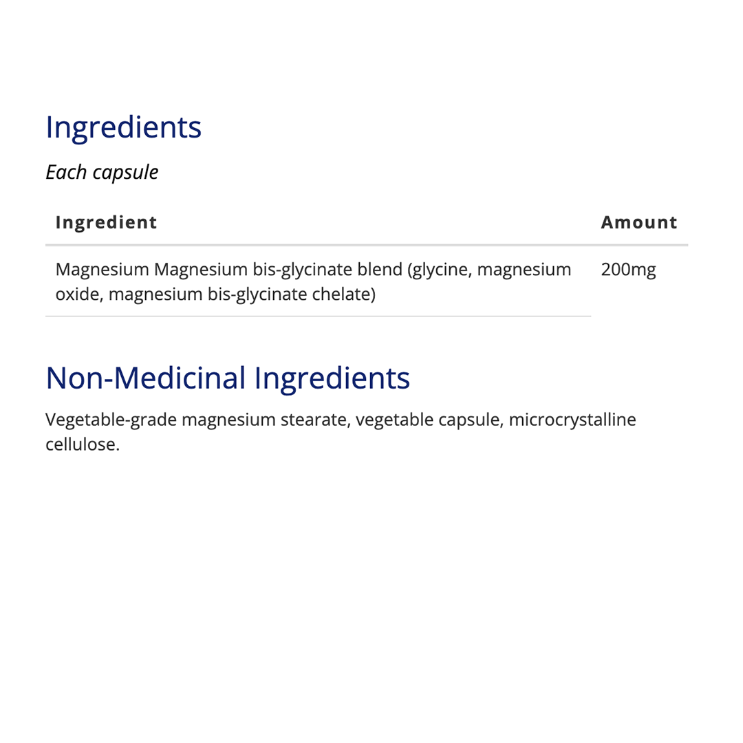 CanPrev - Magnesium Bis-Glycinate 200 Gentle - 240Vcaps