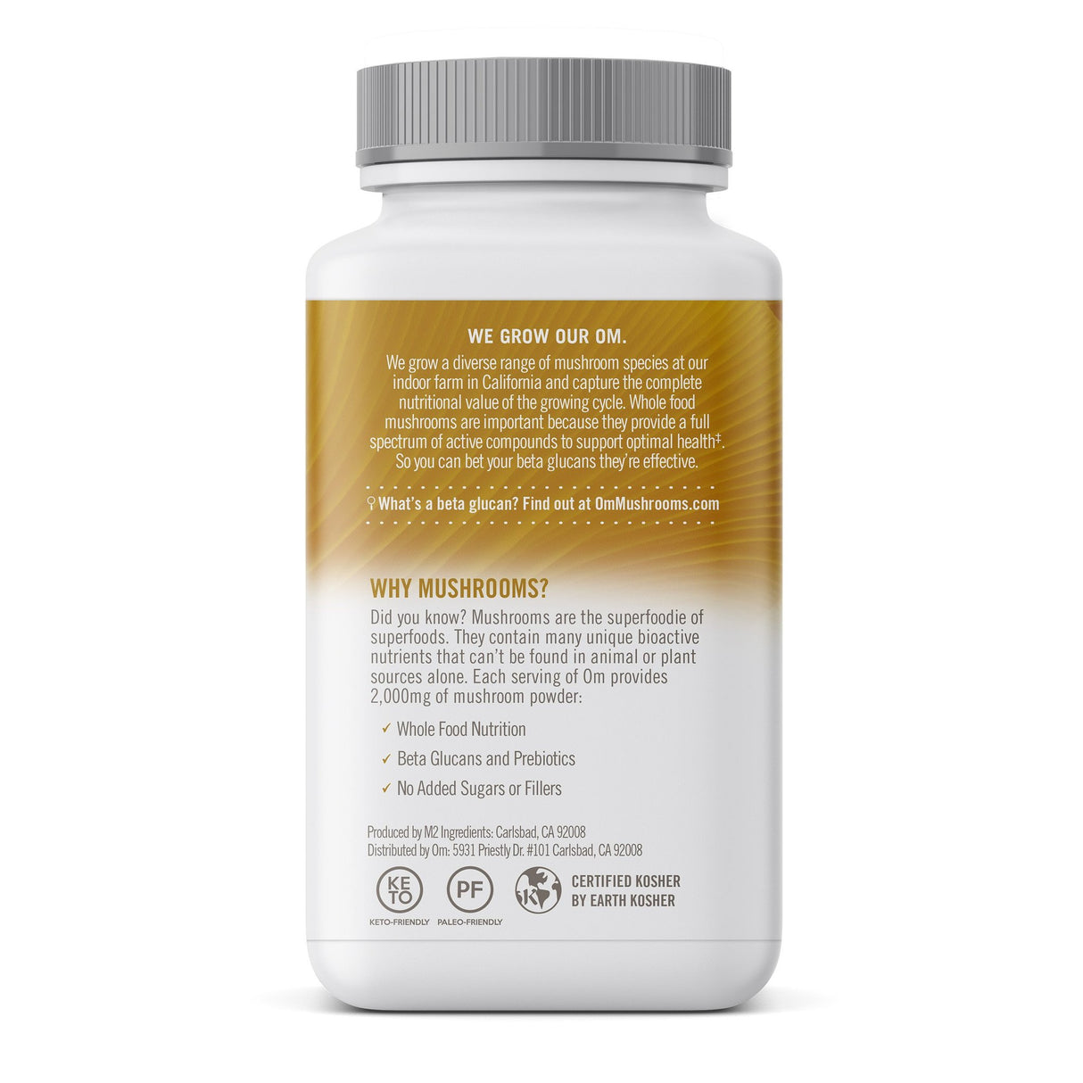 OM Mushroom Superfood - Lion's Mane Mushroom Superfood Daily Boost Capsules - 75Vcaps