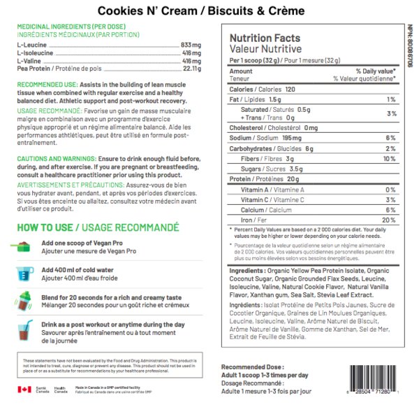 Raw Nutritional Vegan Pro 908g