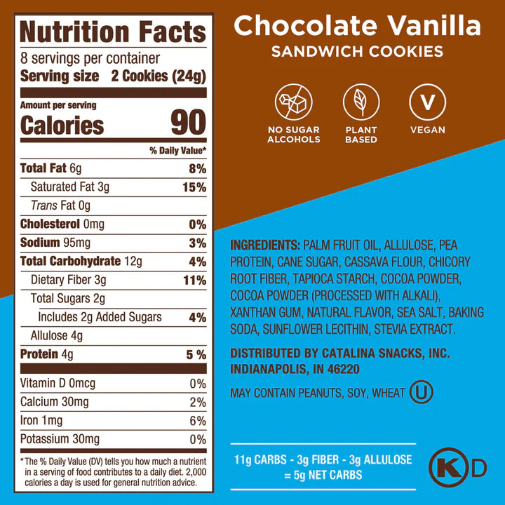Catalina Crunch - Keto Friendly Sandwich Cookie - 193g