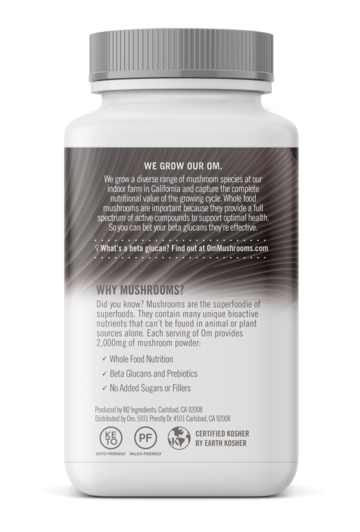 OM Mushroom Superfood - Chaga Mushroom Superfood Daily Boost Capsules - 75Vcaps