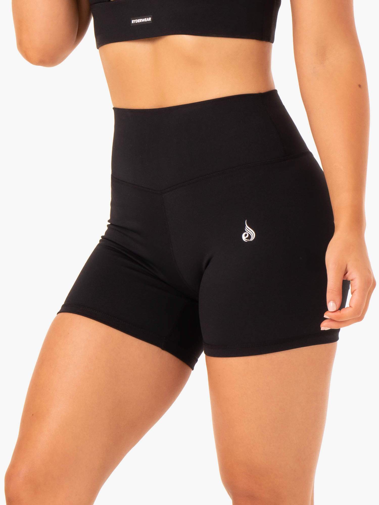 Ryderwear Base High Waisted Shorts Black