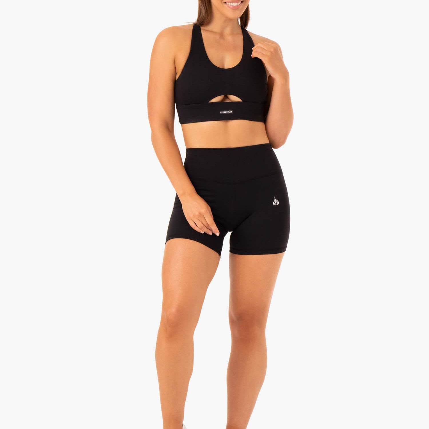 Ryderwear Base High Waisted Shorts Black