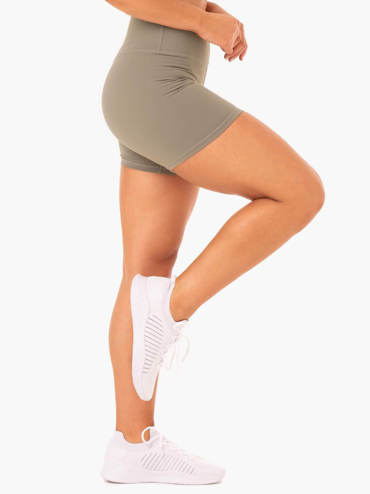 Ryderwear Base High Waisted Shorts Khaki