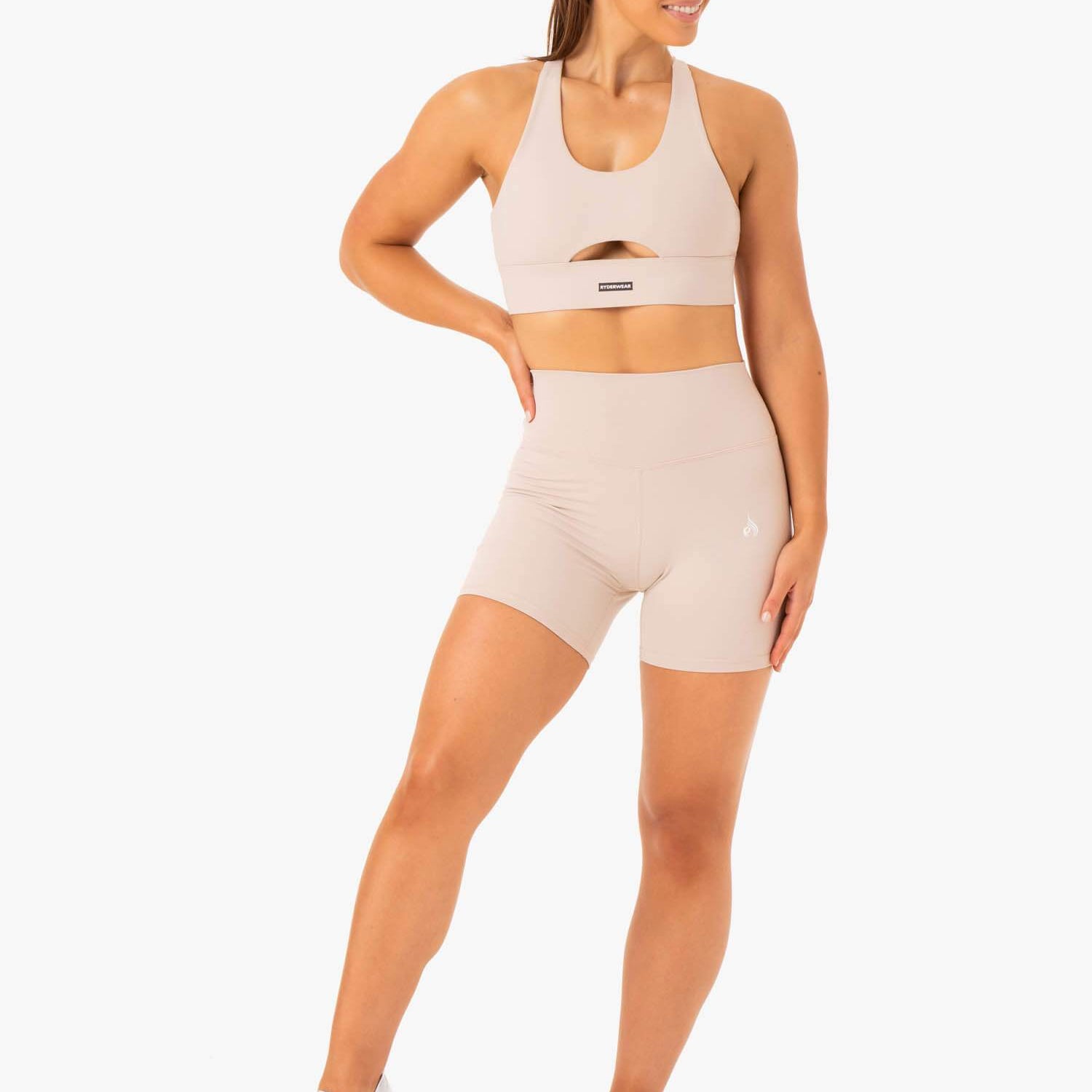 Ryderwear Base High Waisted Shorts Mushroom