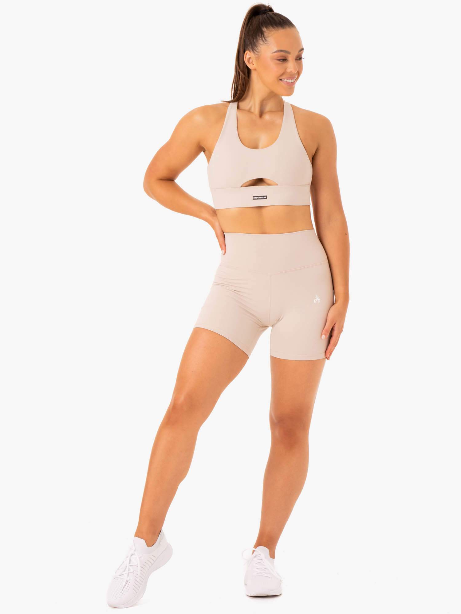 Ryderwear Base High Waisted Shorts Mushroom