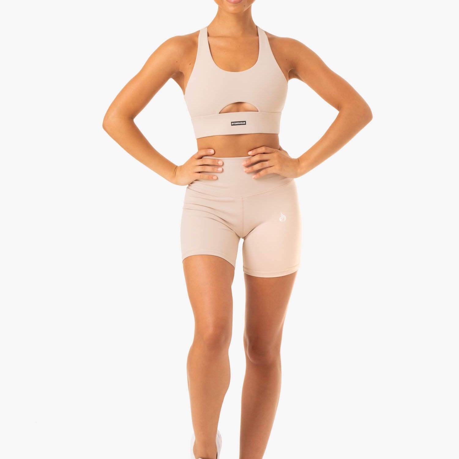 Ryderwear Base High Waisted Shorts Mushroom