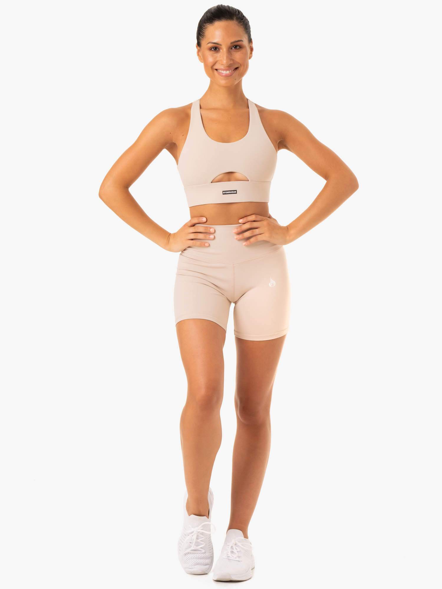 Ryderwear Base High Waisted Shorts Mushroom