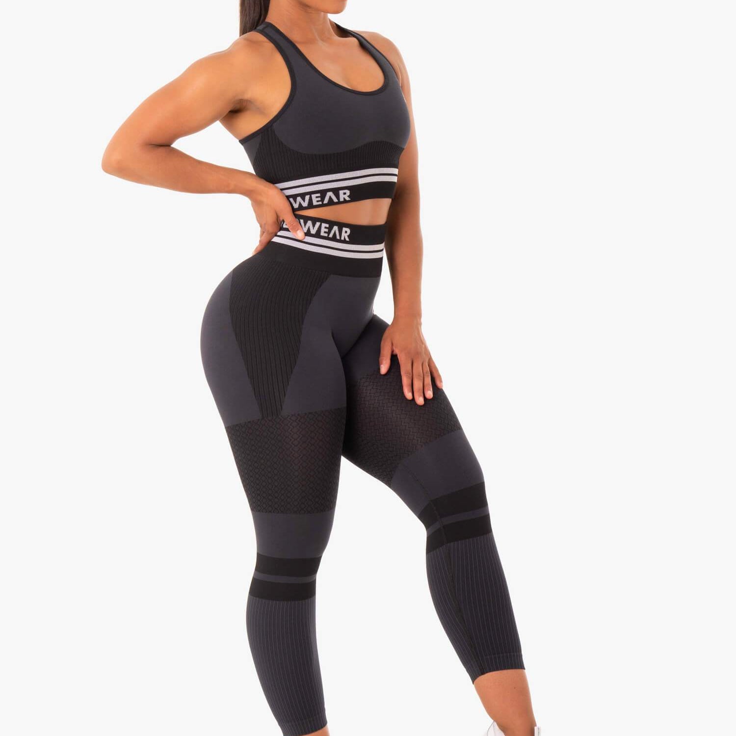 Ryderwear Freestyle Seamless Longline Sports Bra Black
