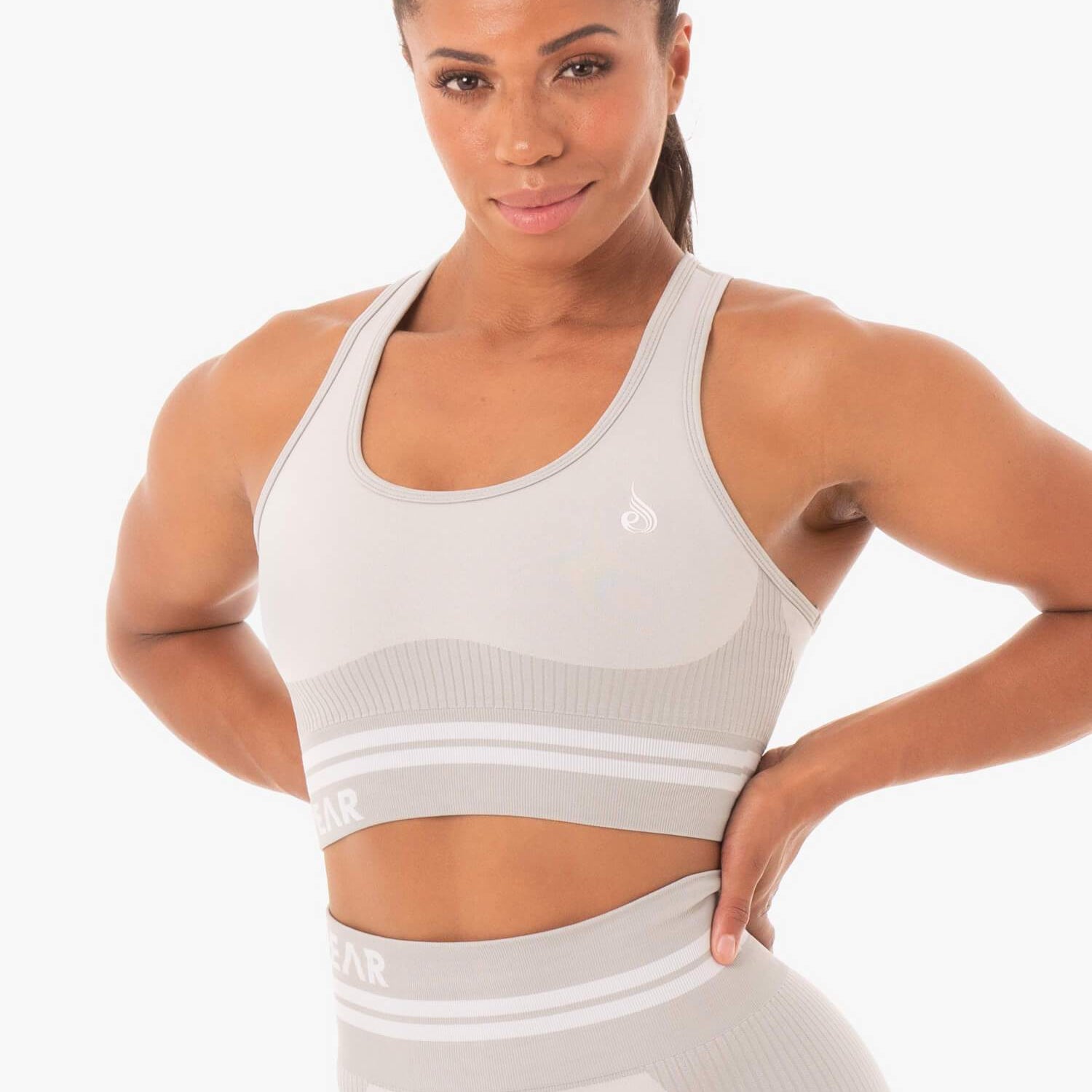 Ryderwear Freestyle Seamless Longline Sports Bra Grey