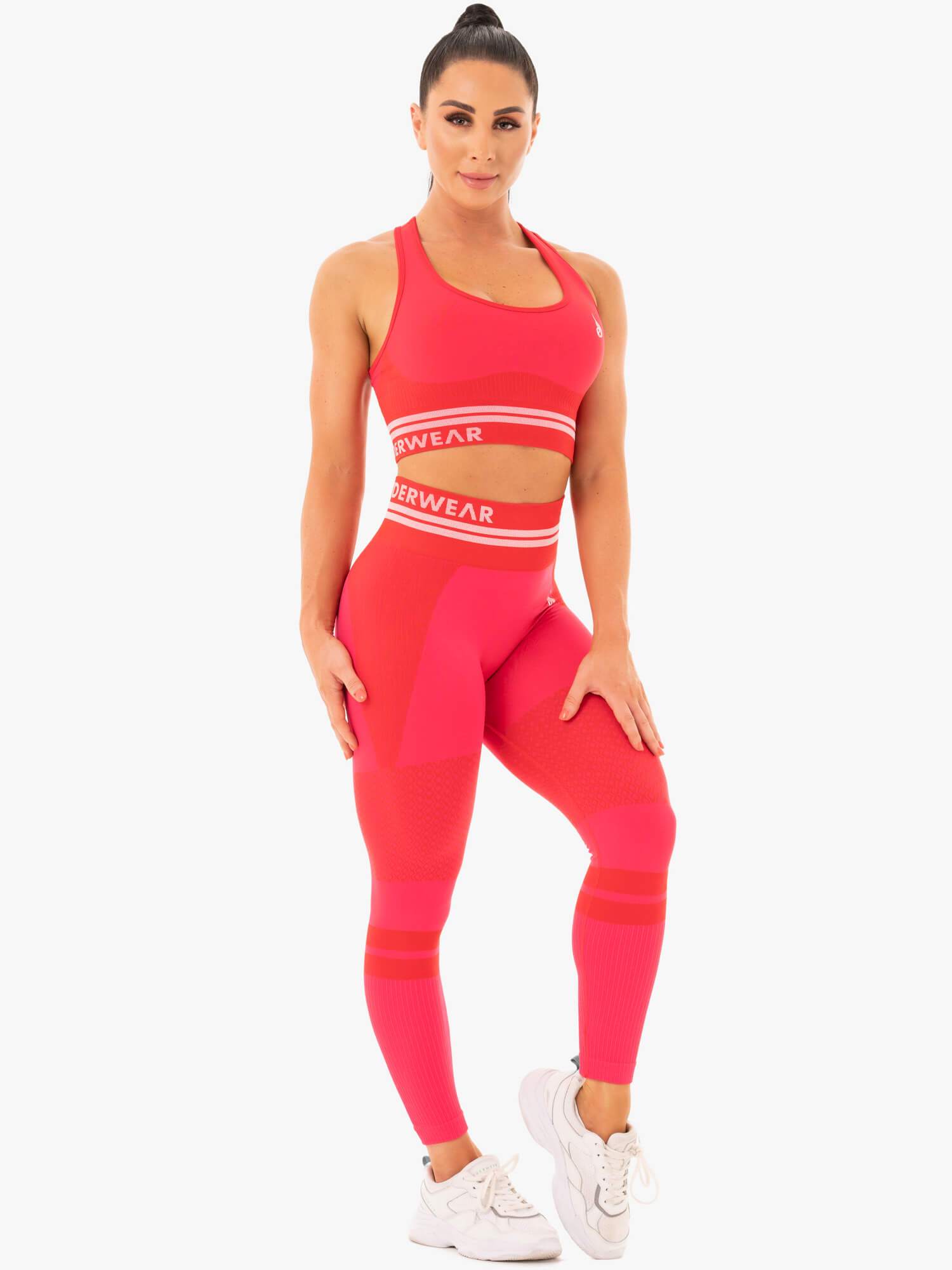 Ryderwear Freestyle Seamless Longline Sports Bra Red