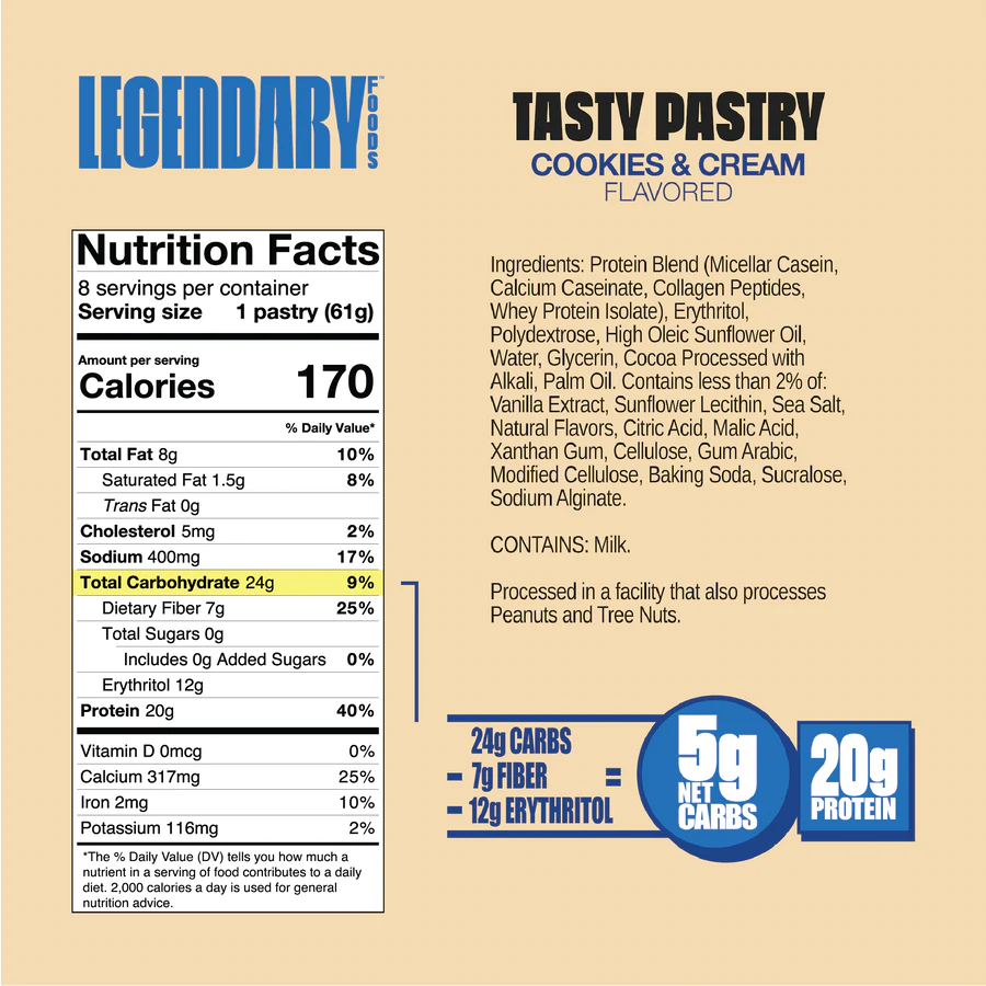 Legendary Foods Tasty Pastry 49g