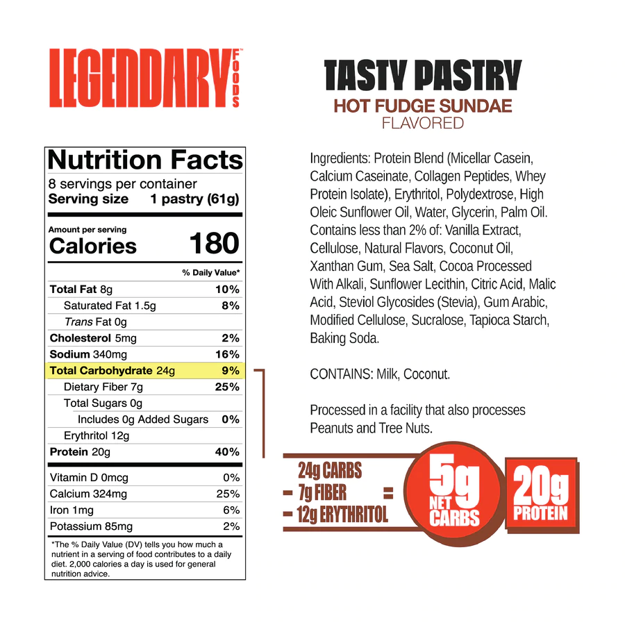 Legendary Foods Tasty Pastry 49g