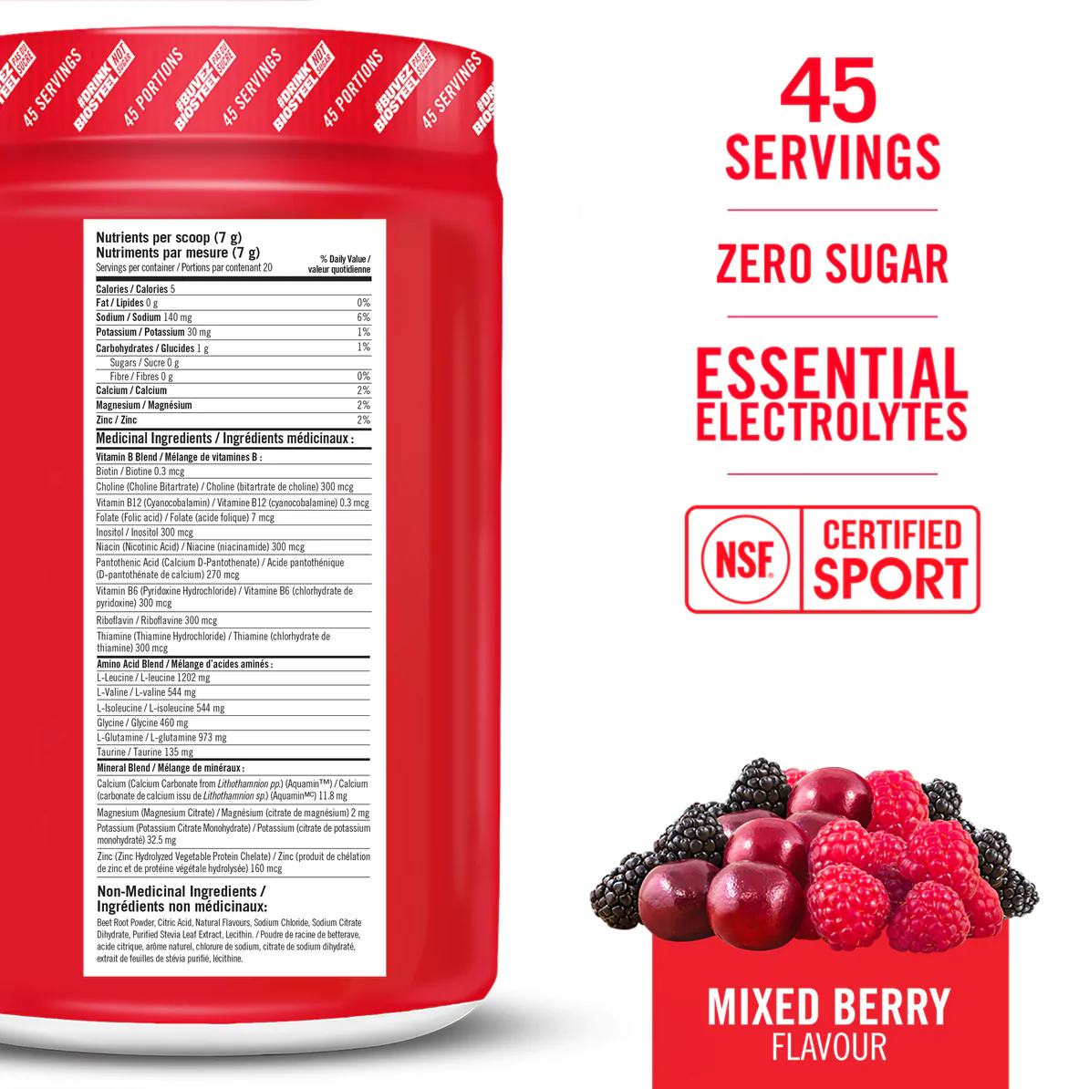 BioSteel Sport Hydration + Electrolytes 315g