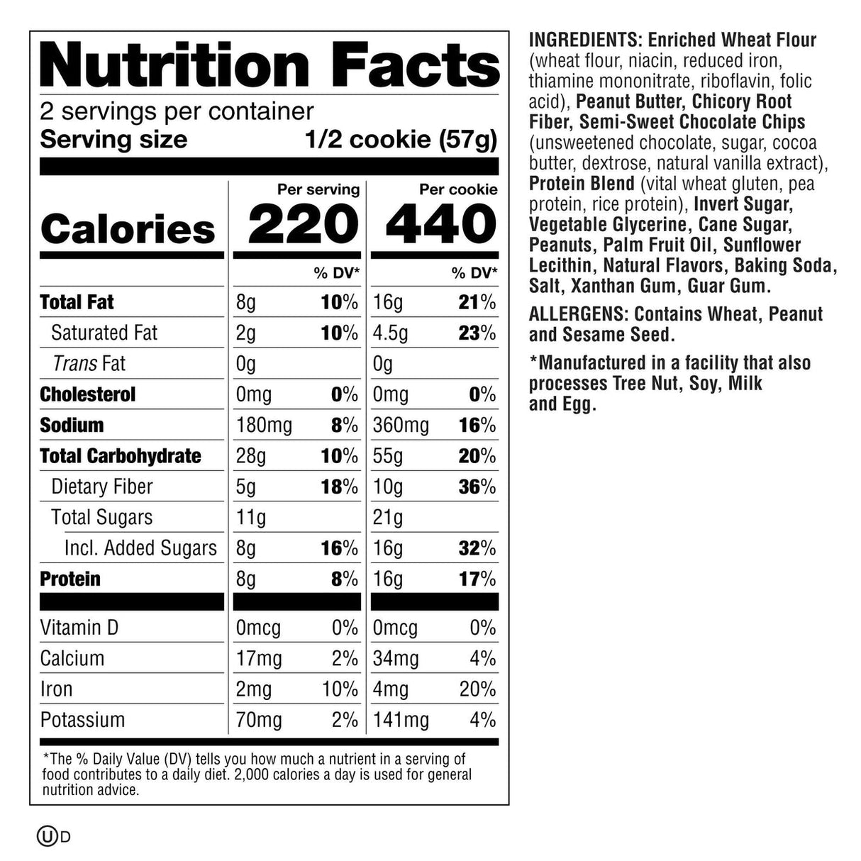 Lenny and Larrys - The Complete Cookie - 113g