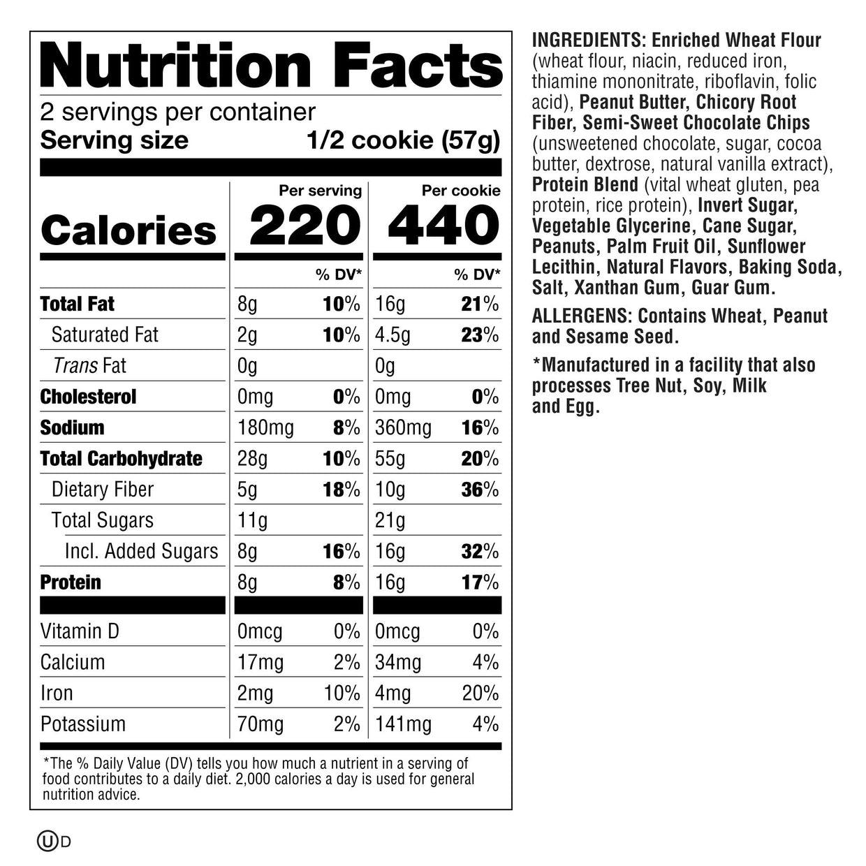 Lenny and Larrys - The Complete Cookie - 113g