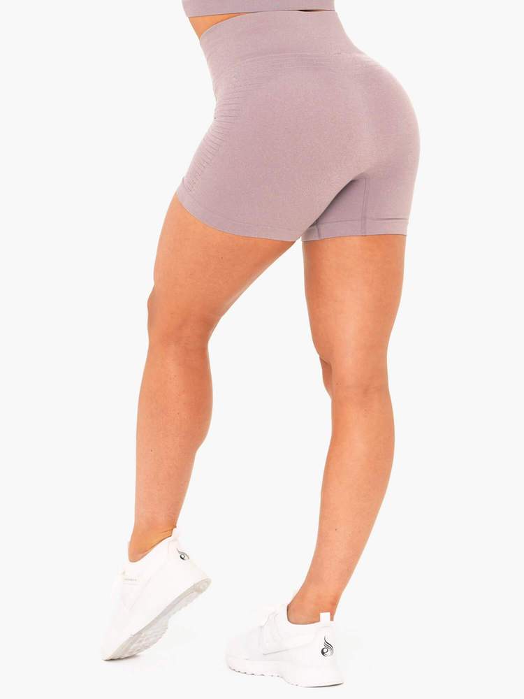 Ryderwear Geo Seamless High Waist Shorts Purple