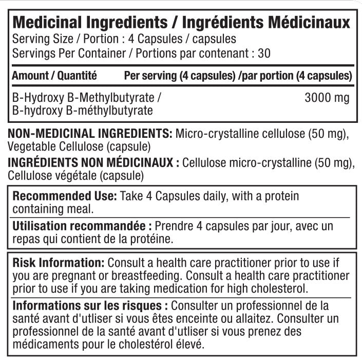 Pro Line - HMB - 120 gélules