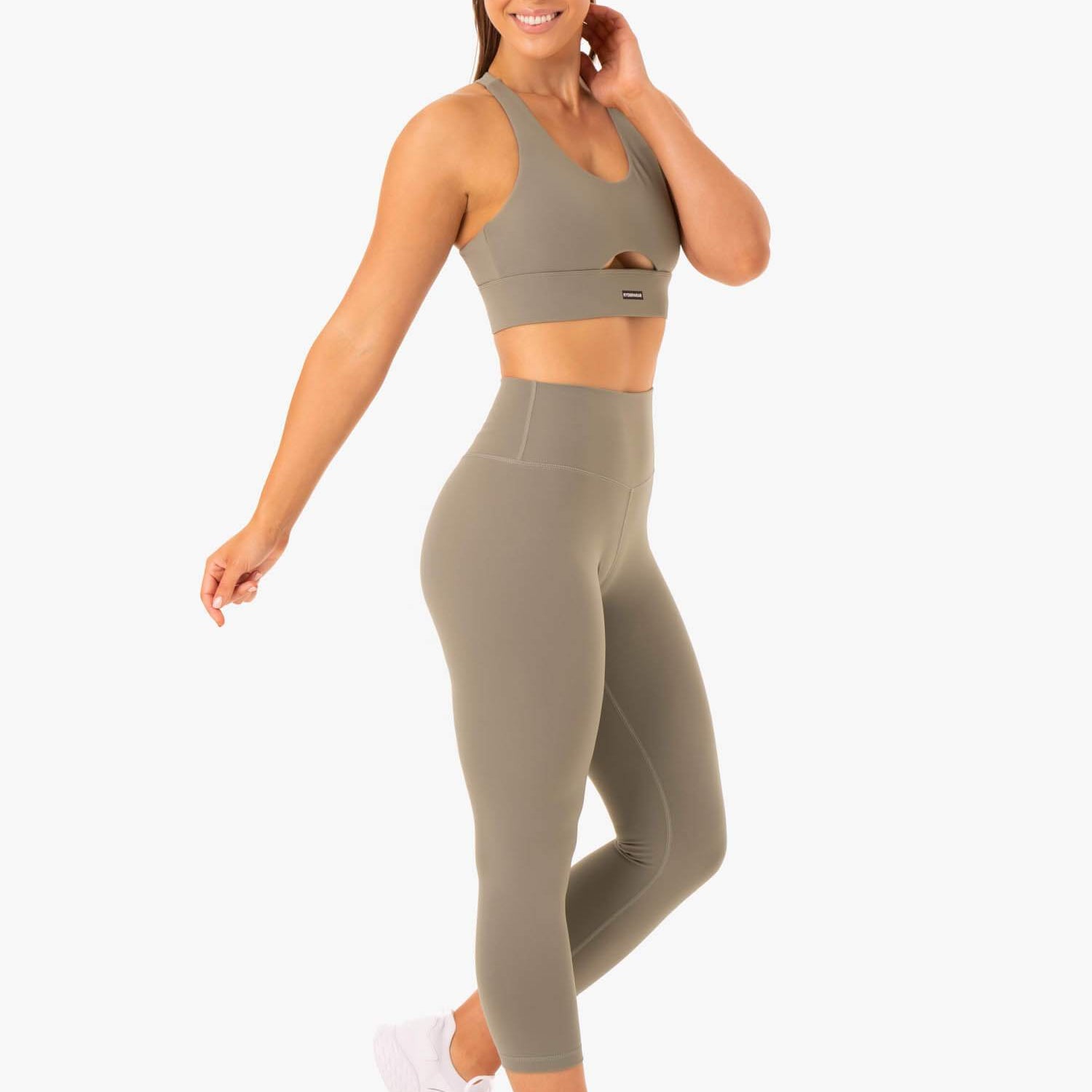 Ryderwear Base Racer Back Sports Bra Khaki
