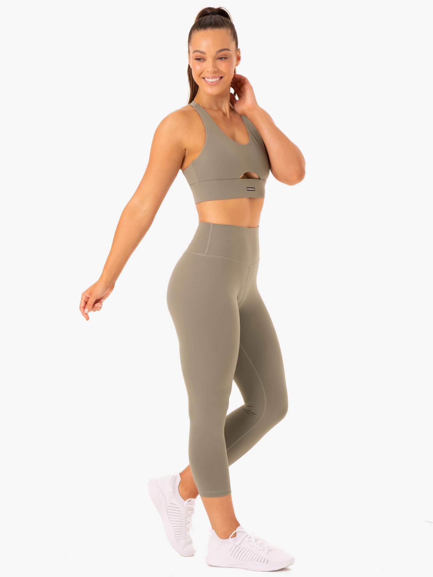 Ryderwear Base Racer Back Sports Bra Khaki