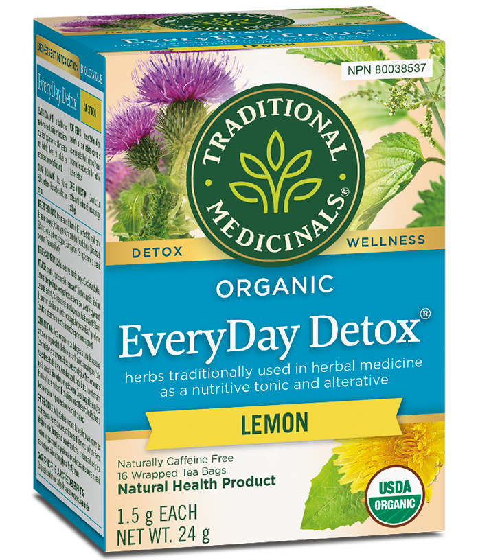 Traditional Medicinals - Every Day Detox Lemon Tea - 16 tea bags