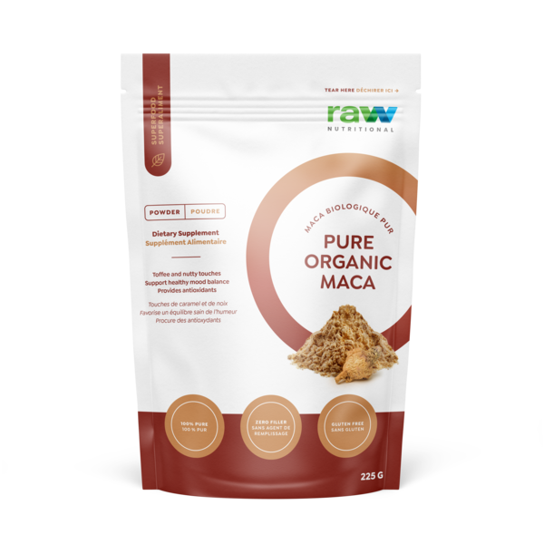 Poudre de maca biologique crue et nutritive 225 g