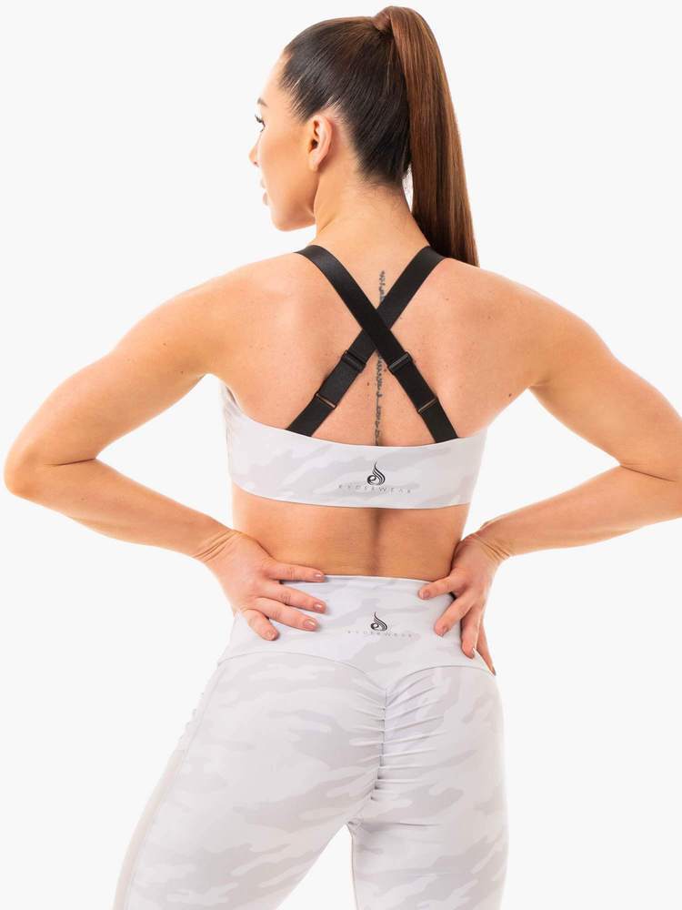 Soutien-gorge de sport Ryderwear camouflage gris