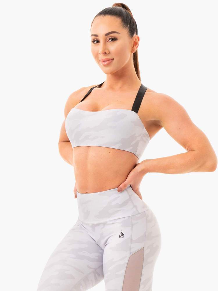 Soutien-gorge de sport Ryderwear camouflage gris