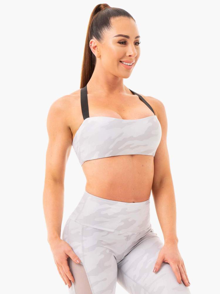 Ryderwear Camo Sport Bra Grey Camo
