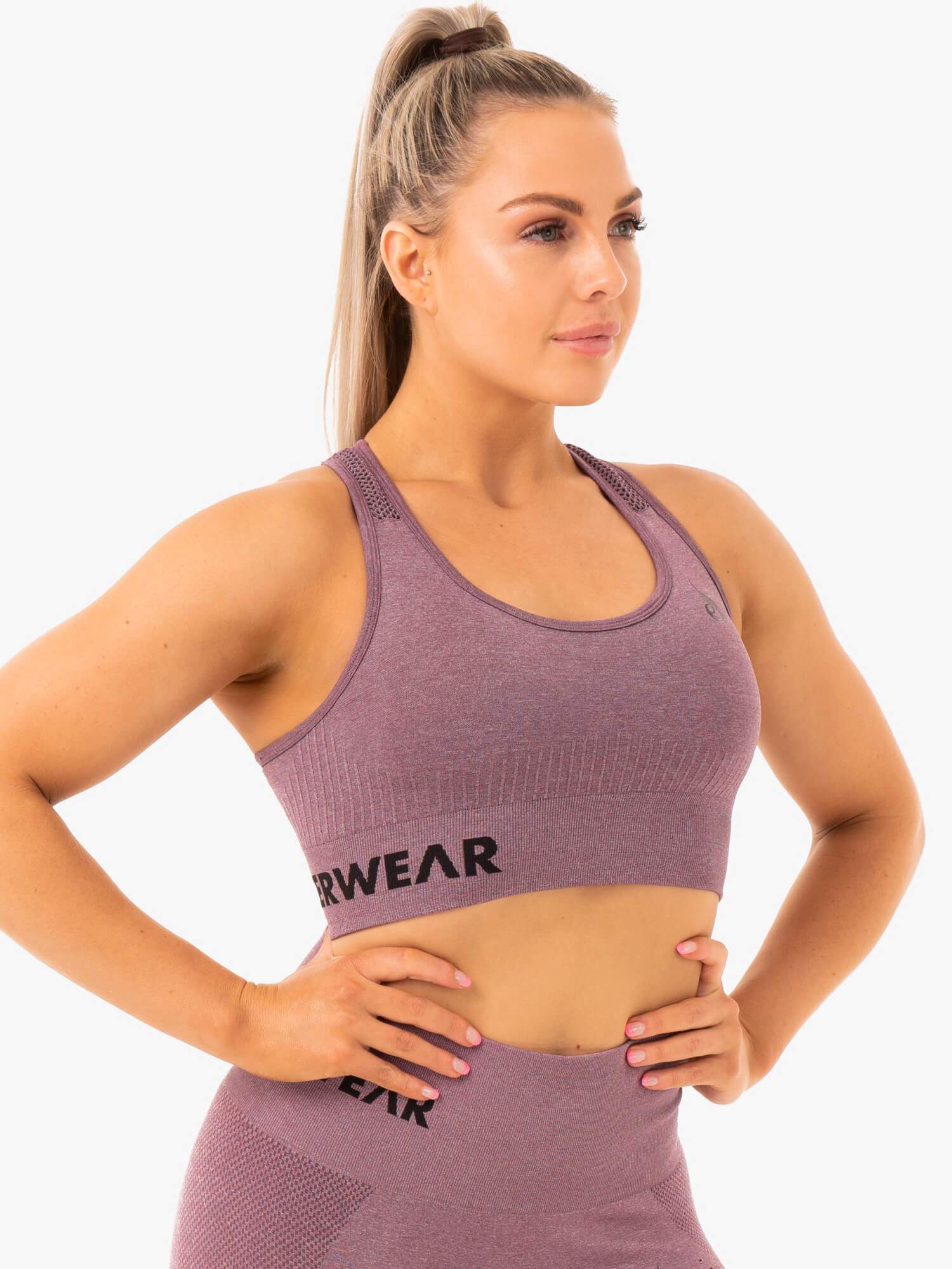 Ryderwear Seamless Staples Sport Bra Purple Marl