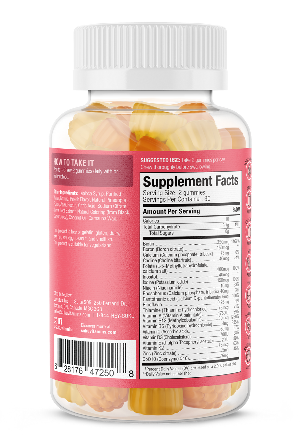 SUKU Vitamins - The Complete Womens MULTI - 60 Gummies