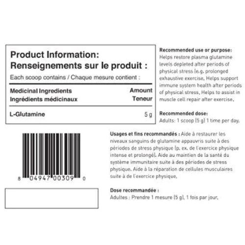 Glutamine Tested Nutrition 1000 g