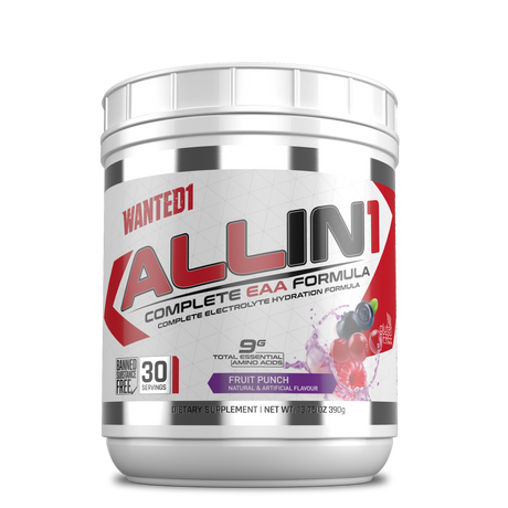 Wanted1 ALLIN1 - Complete EAA's Formula + Electrolytes - 30 serving