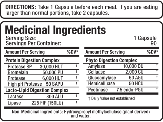 Enzymes digestives Allmax 90 gélules