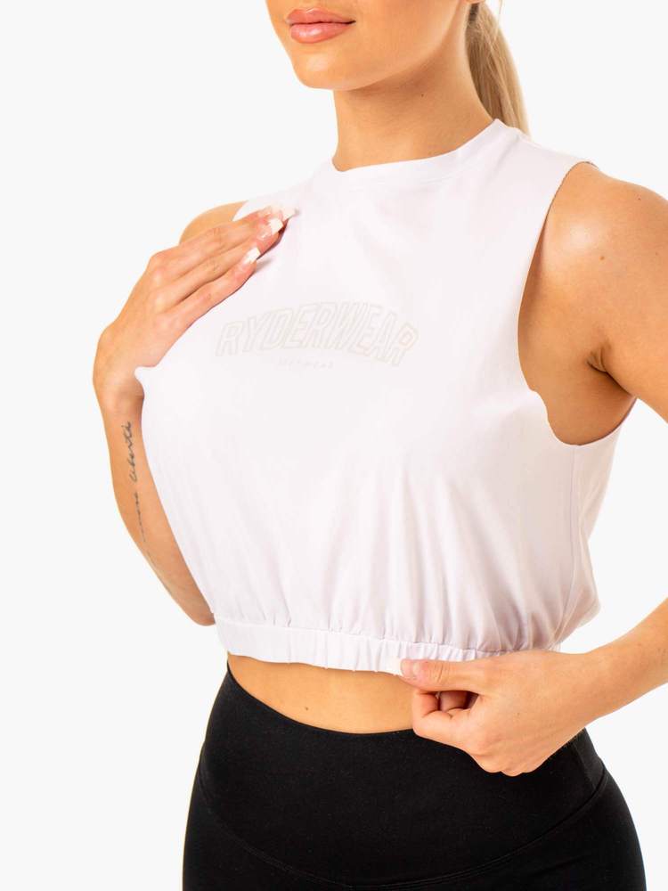Ryderwear Boxer Muscle Tank White