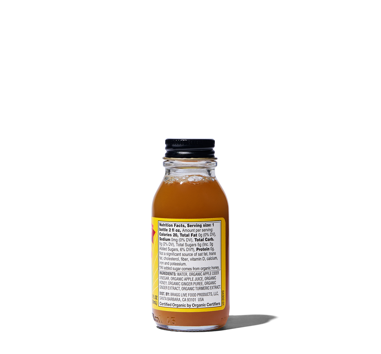 Bragg Apple Cider Shot Ginger Tumeric 59ml