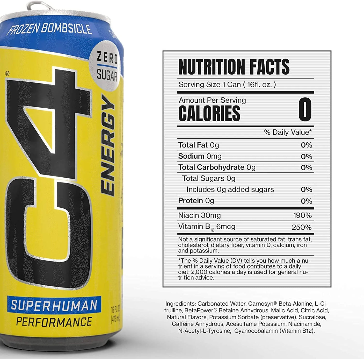 Cellucor - C4 Carbonated Energy Drink CAN - 12x473ml