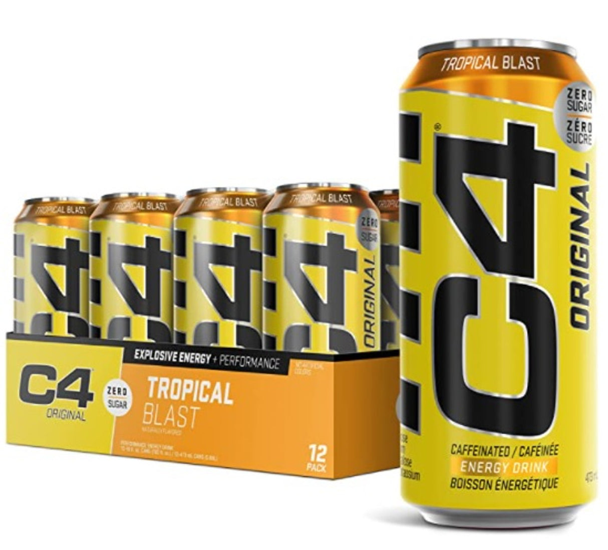 Cellucor - C4 Boisson énergisante gazeuse en canette - 12 x 473 ml