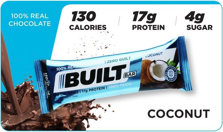 Built Protein Bar - 100% Real Chocolate - Zero Guilt 49g