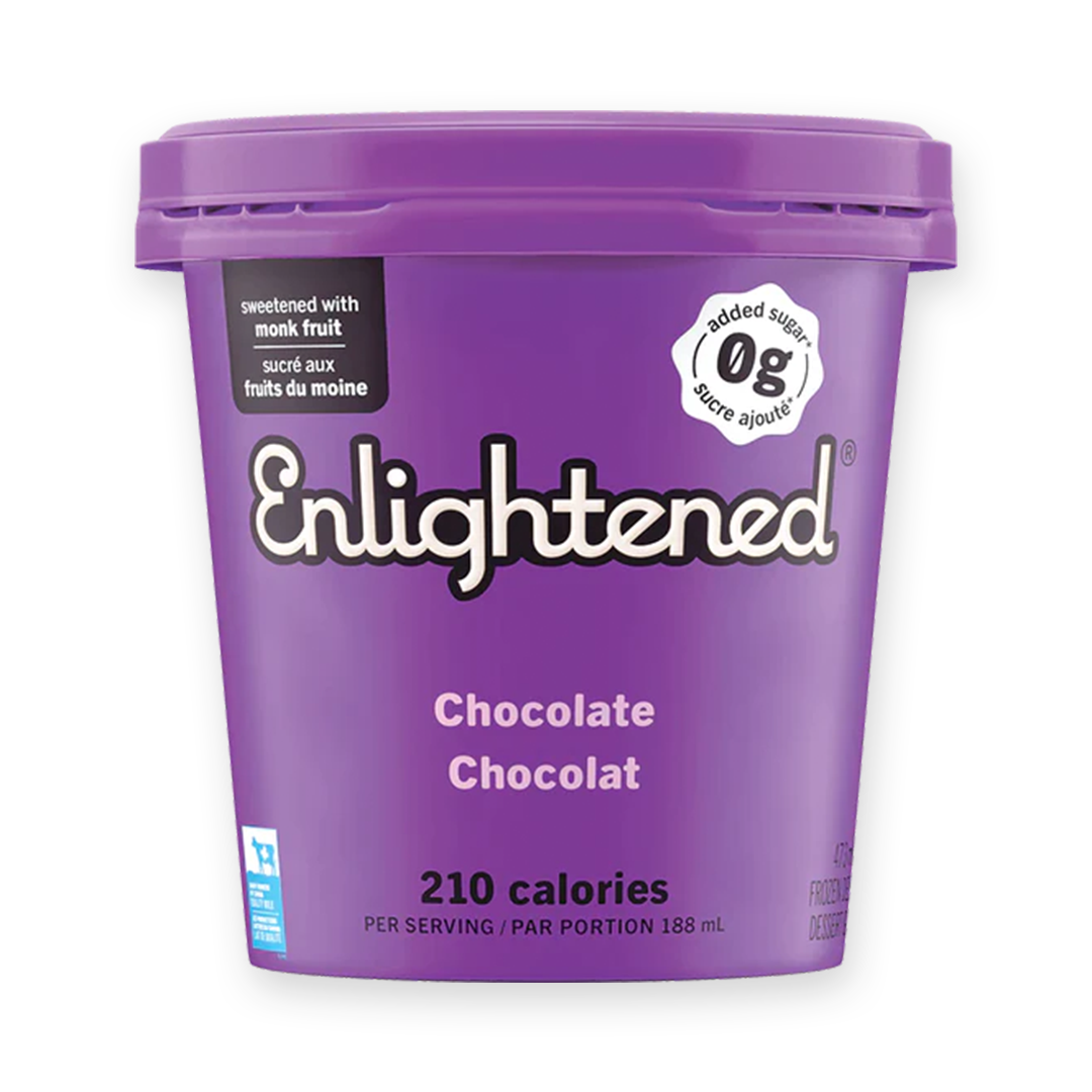 Enlightened - Crème glacée Keto sans sucre ajouté - 473 ml