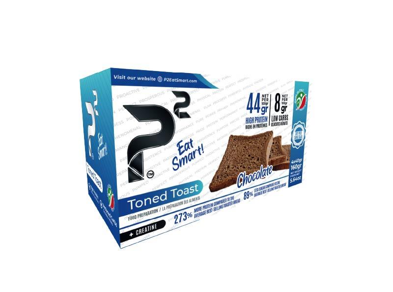 P2 Smart - Toned Toast High Protein Low carbs - 160g Chocolate