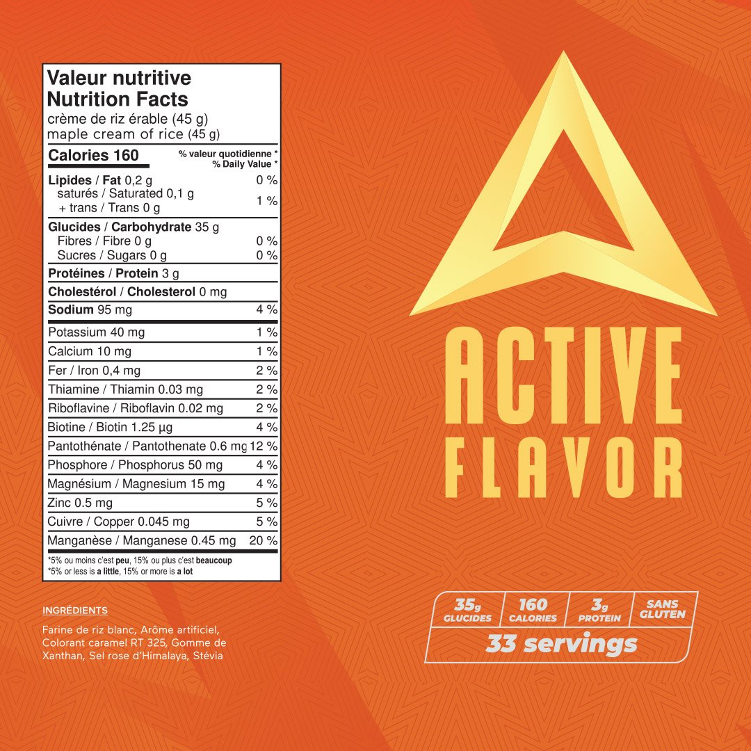 Active Flavor - Cream of Rice - 1.5kg