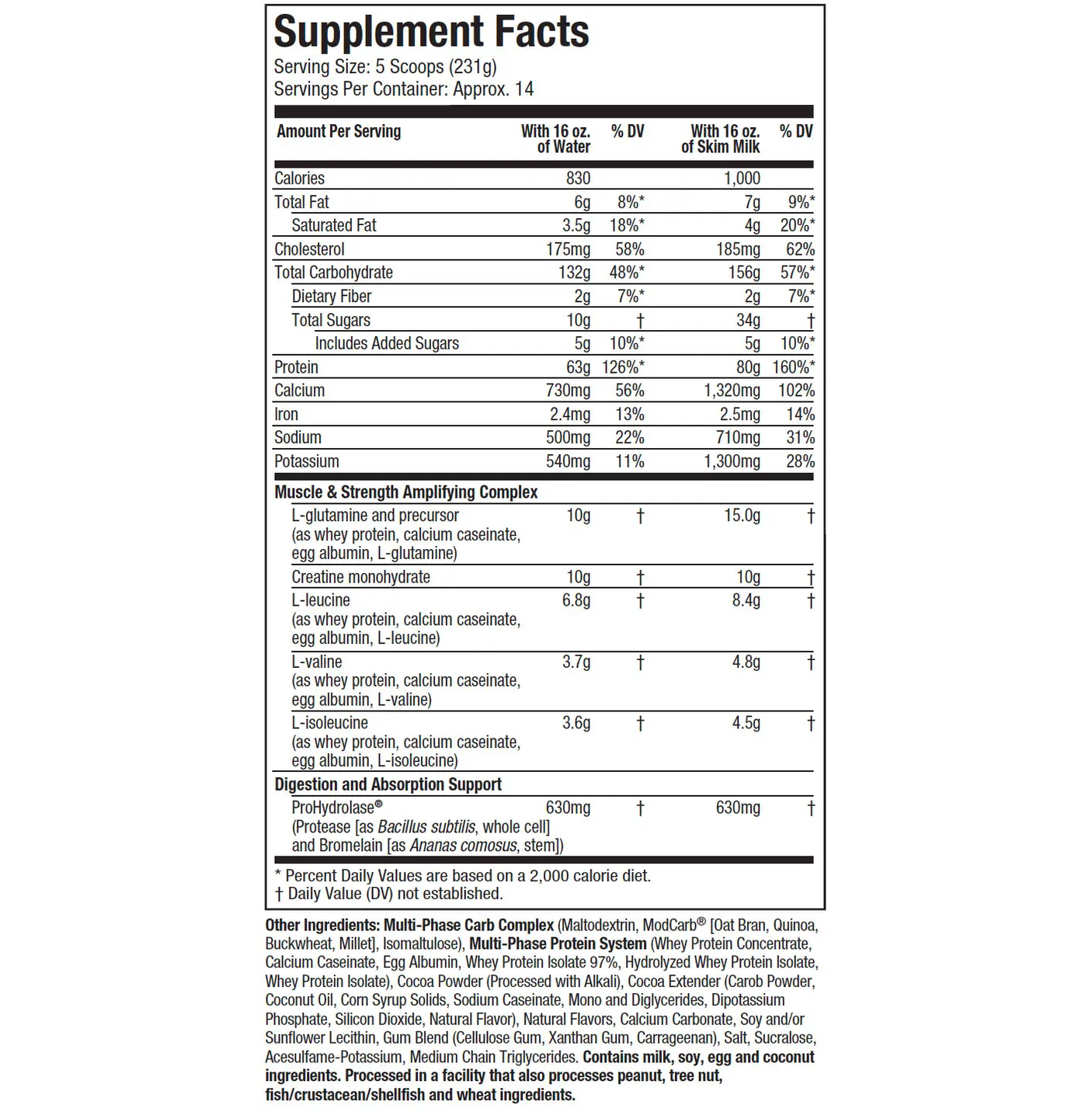 MuscleTech Mass Tech Extreme 2000 6 lbs