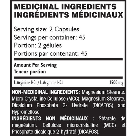 Pakd Sports Nutrition - L-Arginine - 90 caps