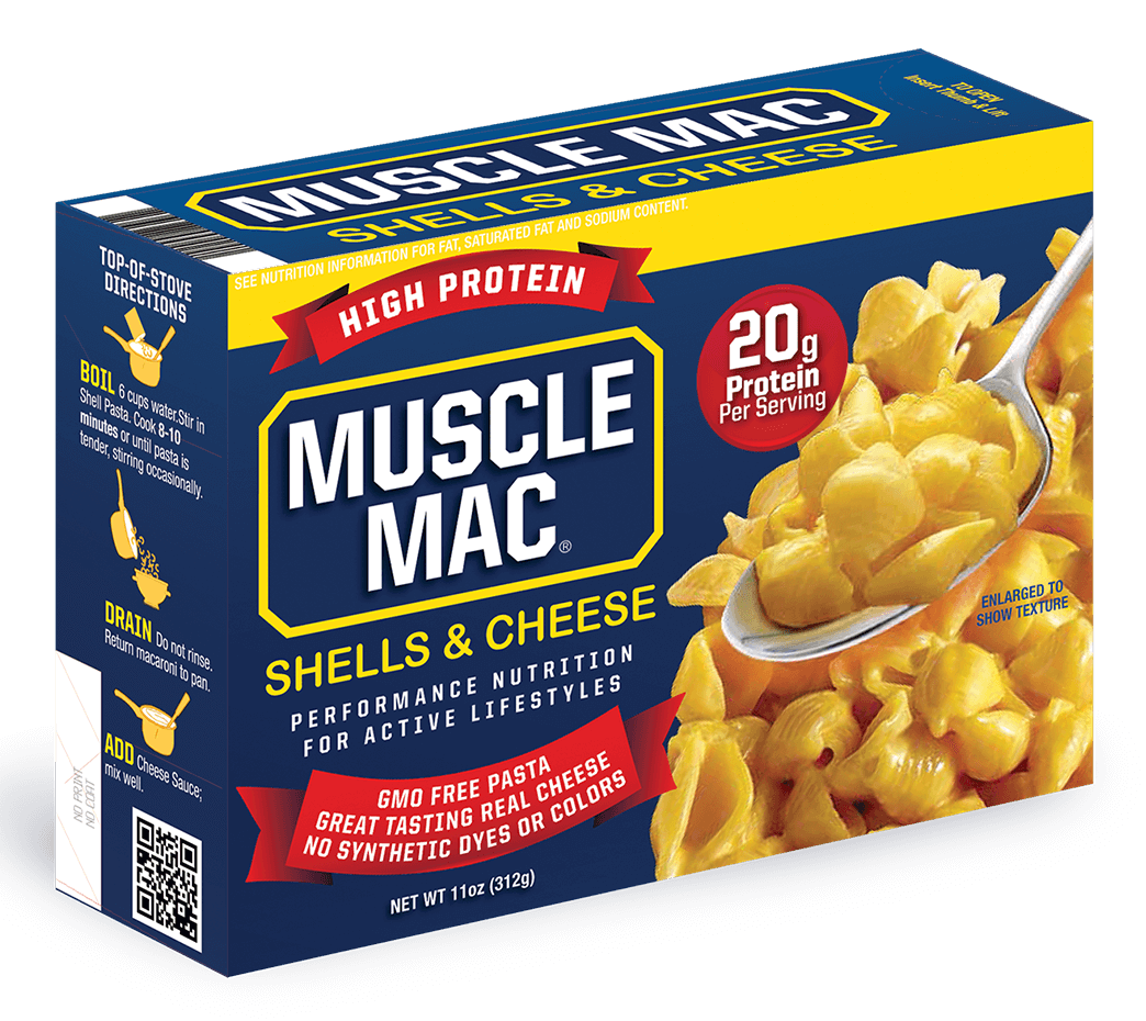 Muscle Mac - Coquillettes au fromage de luxe riche en protéines - 312 g