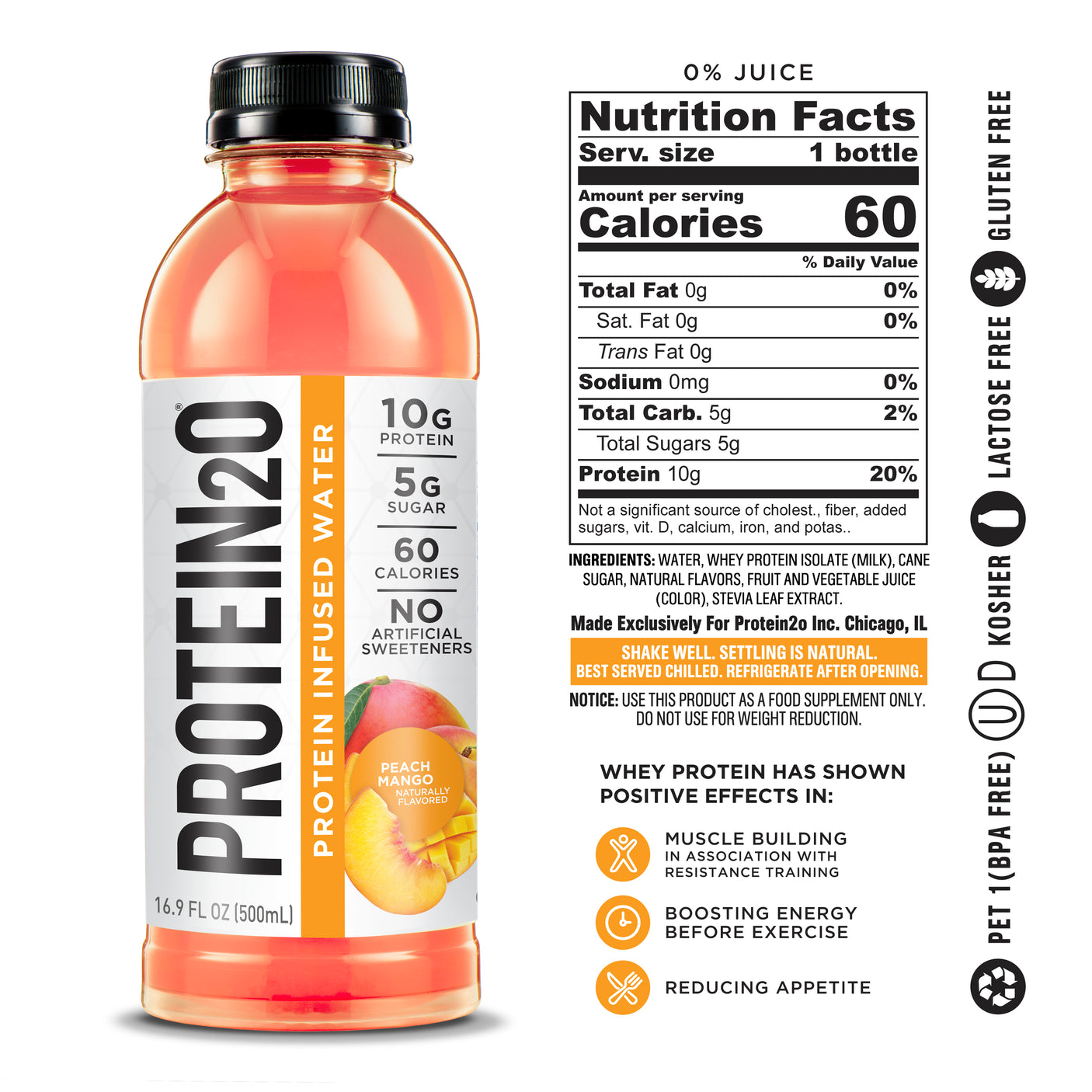 Protein2o - Whey Protein Infused Water - Box 12