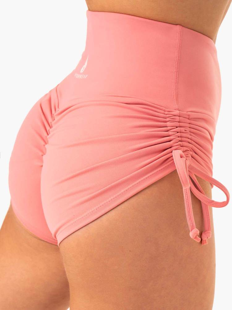 Ryderwear Staples Scrunch Bum Tie Up Shorts Rose Pink